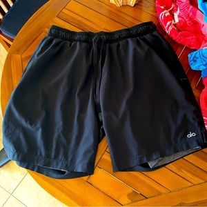 Mens Alo Yoga gym shorts